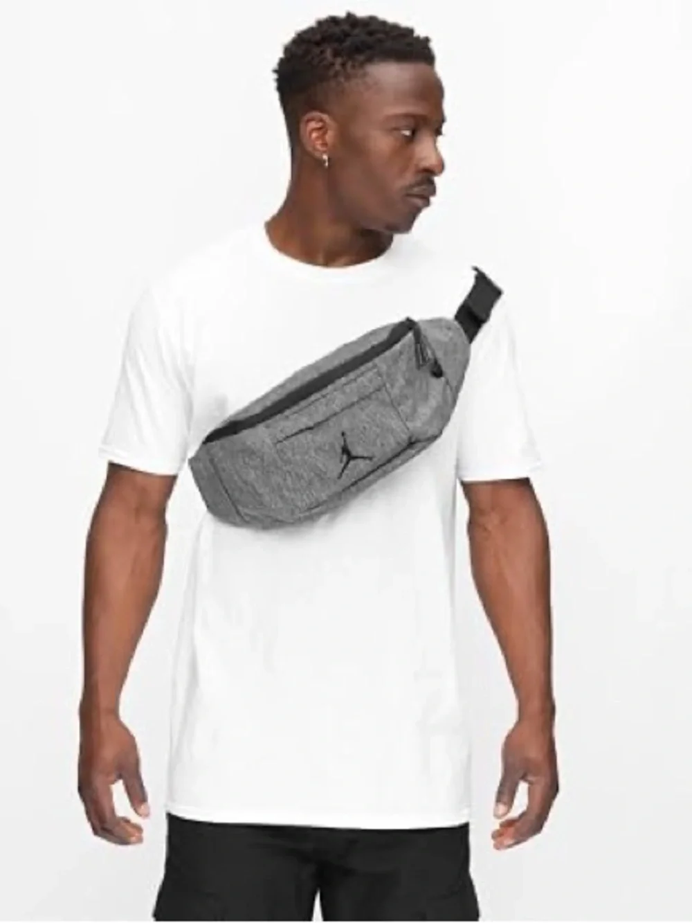 Jordan Heather Gray Sling Waist Bag